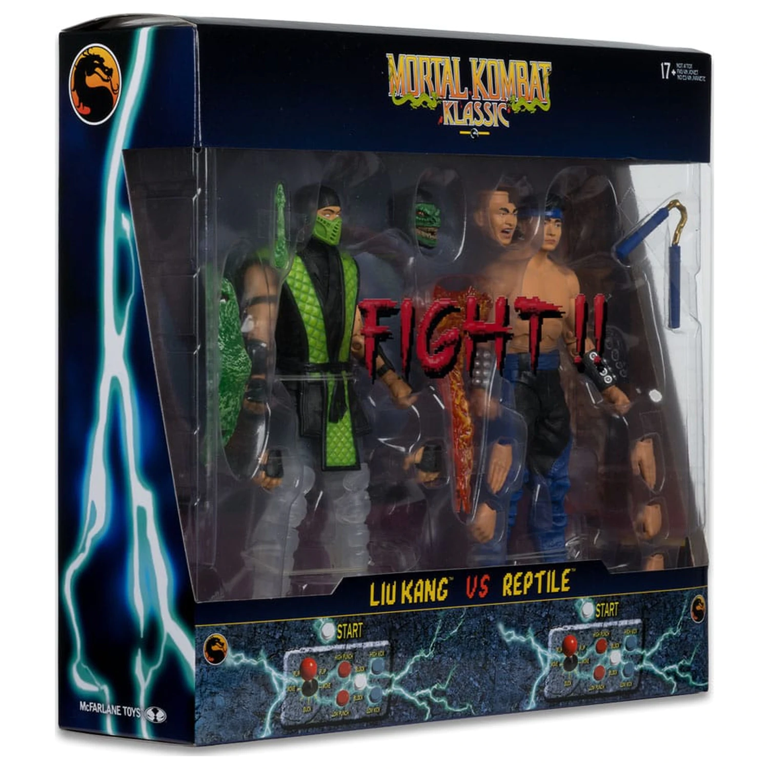 Mortal Kombat Figurki Akcji 2-pak Liu Kang vs. Reptile (Klassics) 18 cm zdjęcie produktu