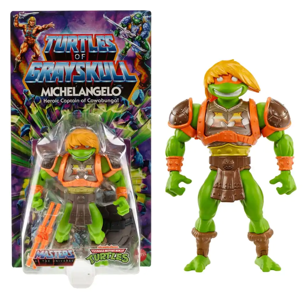 MOTU x TMNT: Turtles of Grayskull Figurka Akcji Michelangelo 14 cm zdjęcie produktu