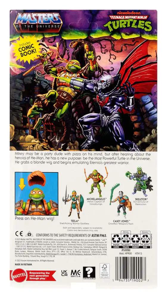 MOTU x TMNT: Turtles of Grayskull Figurka Akcji Michelangelo 14 cm zdjęcie produktu