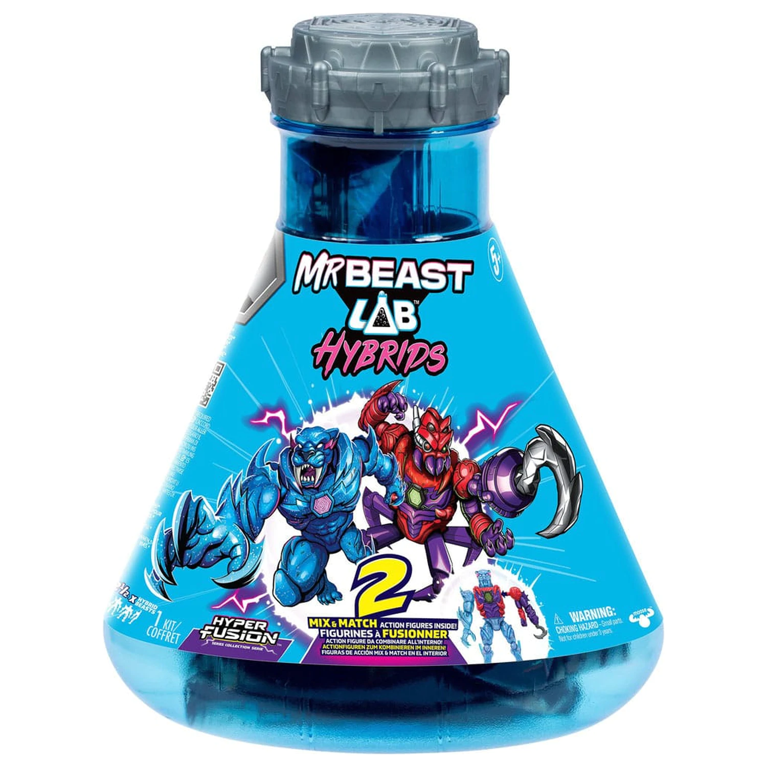 Mr. Beast Lab Hybrids Series 2 Mini Figurki Podwójne opakowanie Spider vs Energy Panther 11 cm zdjęcie produktu
