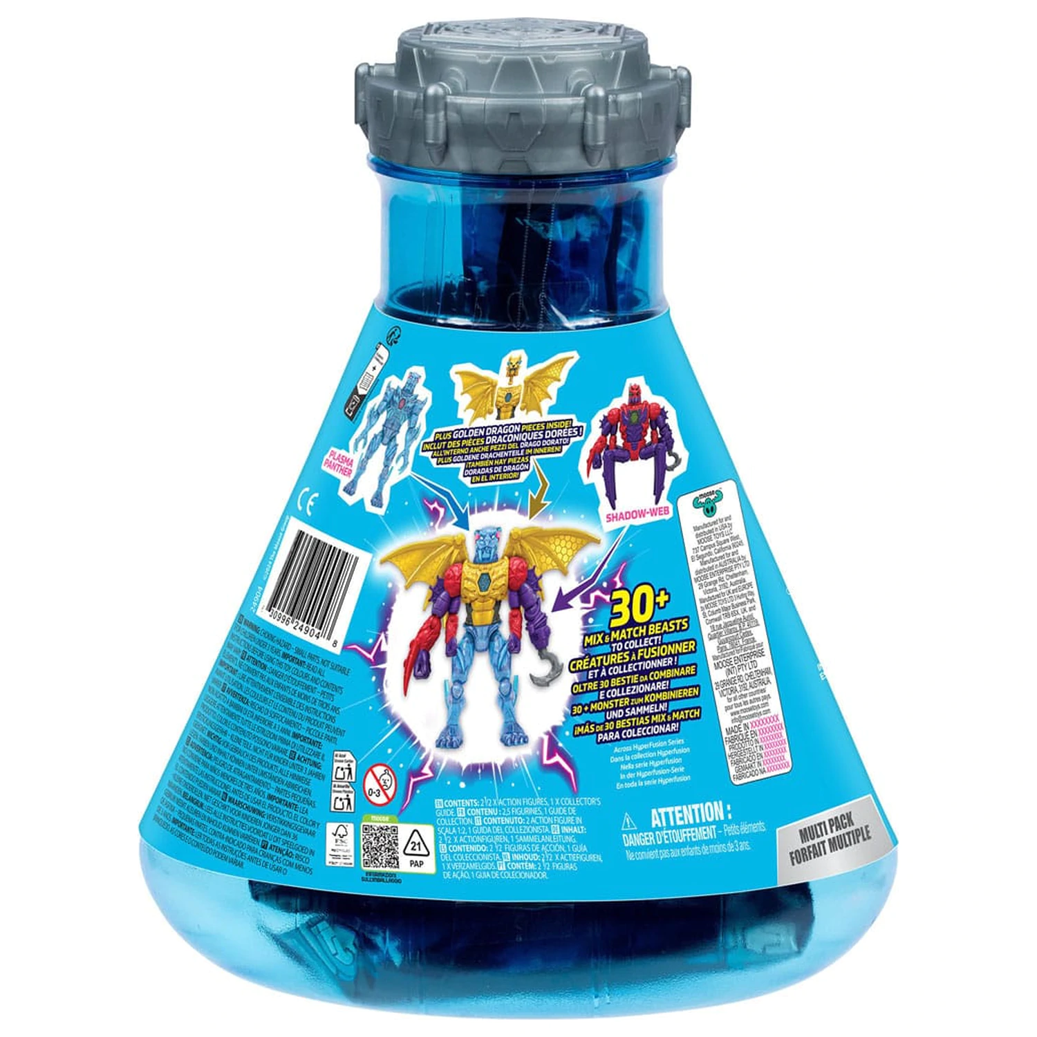 Mr. Beast Lab Hybrids Series 2 Mini Figurki Podwójne opakowanie Spider vs Energy Panther 11 cm zdjęcie produktu