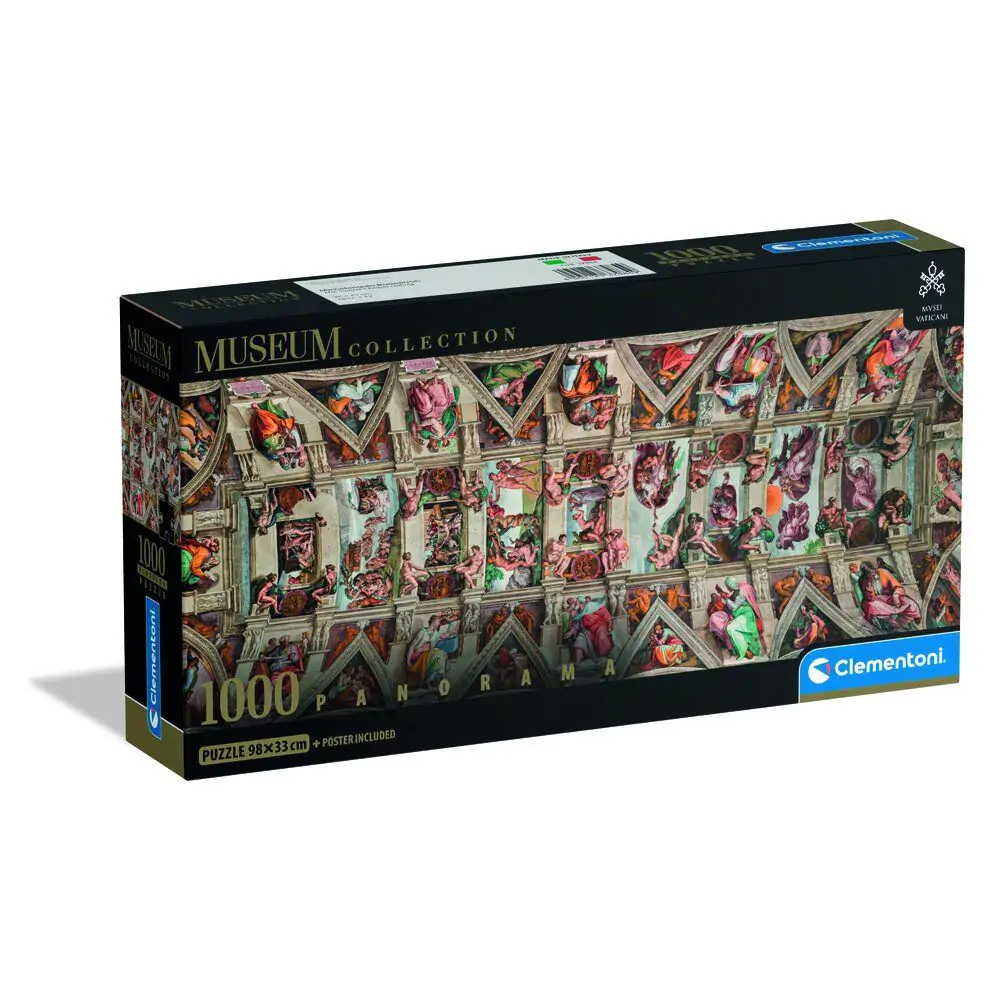 Puzzle Panorama Muzeum Michelangelo Kaplica Sykstyńska Sufit 1000pcs zdjęcie produktu