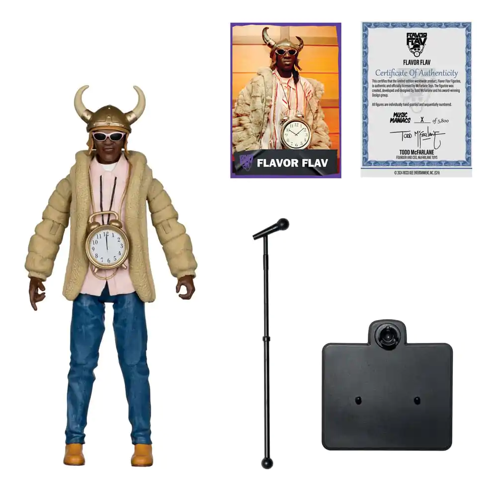 Music Maniacs Hip Hop Figurka Akcji Flavor Flav 16 cm zdjęcie produktu