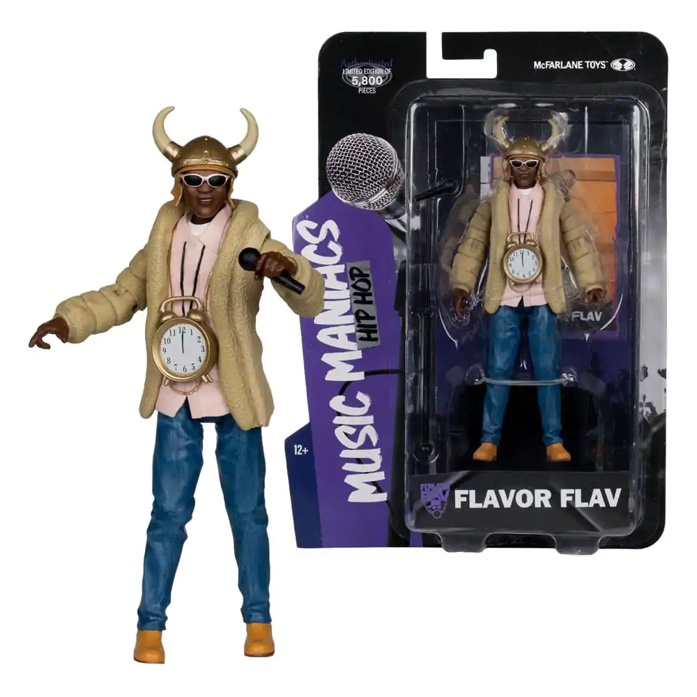 Music Maniacs Hip Hop Figurka Akcji Flavor Flav 16 cm zdjęcie produktu