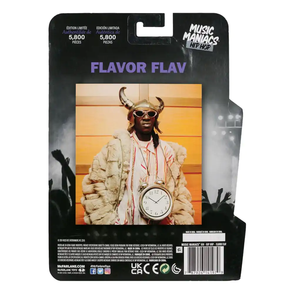 Music Maniacs Hip Hop Figurka Akcji Flavor Flav 16 cm zdjęcie produktu