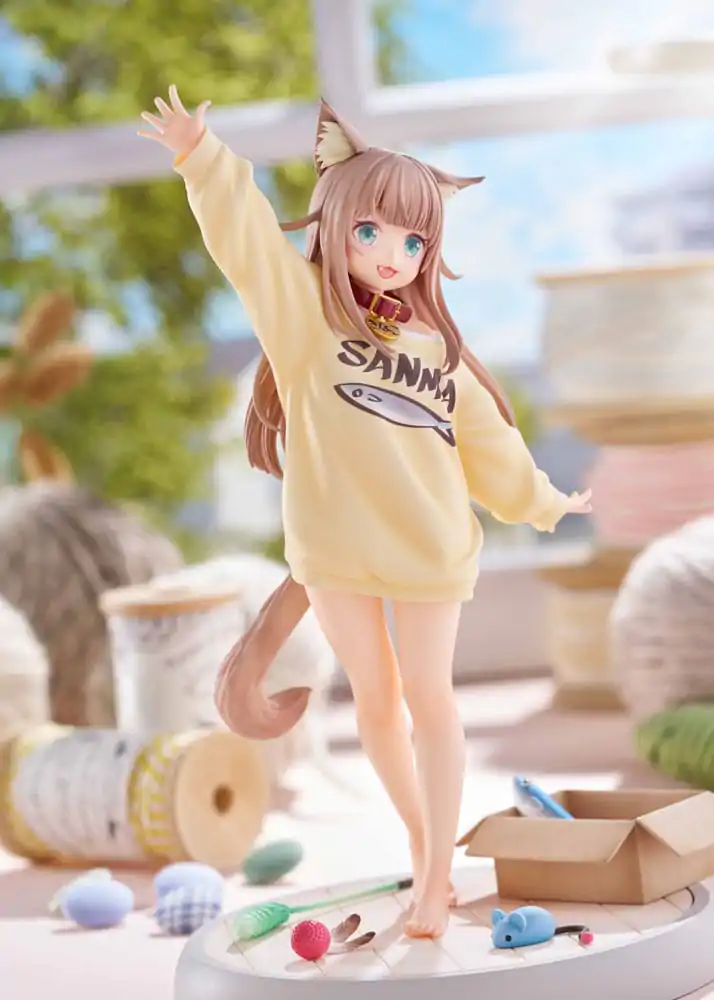 Mój Kot to Statuetka Kawaii Girl 1/6 Kinako Play With Ver. AmiAmi 21 cm zdjęcie produktu