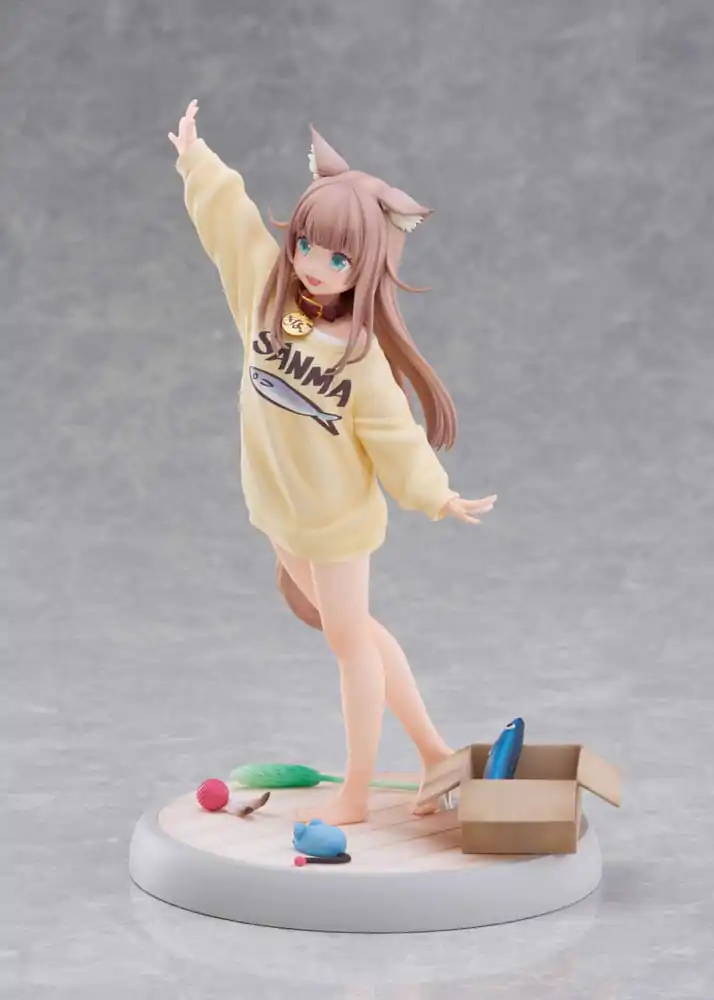 Mój Kot to Statuetka Kawaii Girl 1/6 Kinako Play With Ver. AmiAmi 21 cm zdjęcie produktu