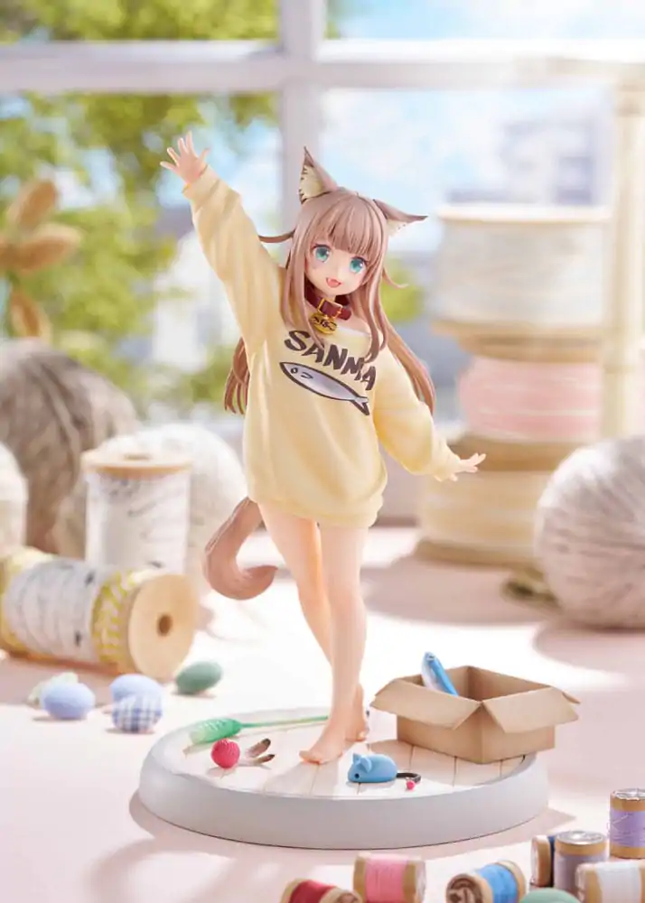 Mój Kot to Statuetka Kawaii Girl 1/6 Kinako Play With Ver. AmiAmi 21 cm zdjęcie produktu