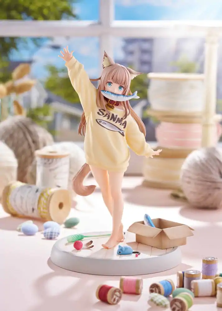 Mój Kot to Statua Kawaii Girl 1/6 Kinako Play With Ver. AmiAmi Limited Edition 21 cm zdjęcie produktu