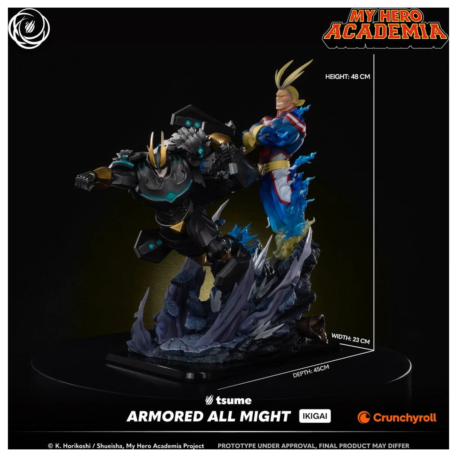 My Hero Academia Armored All Might Statue Ikigai 1/6 by Tsume 48cm zdjęcie produktu