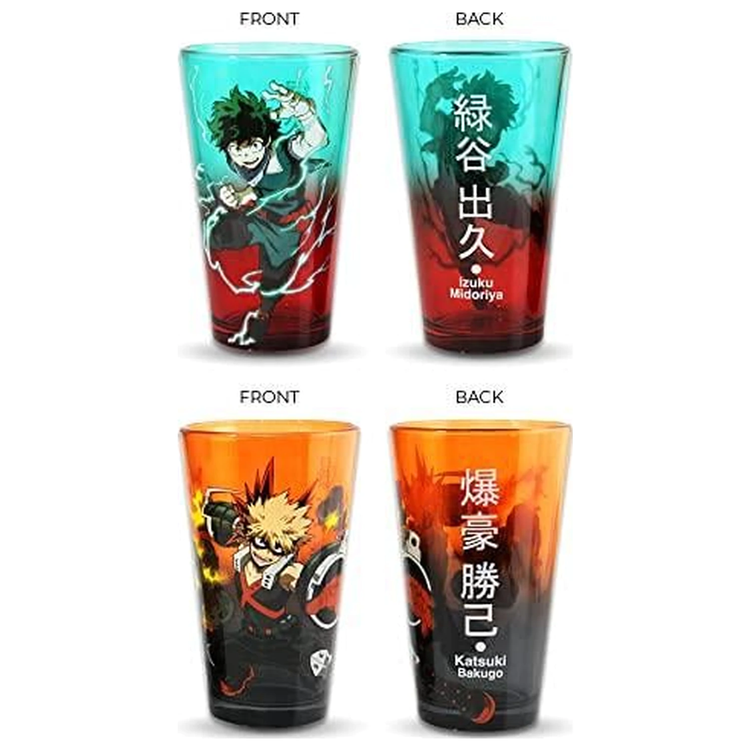 My Hero Academia Izuku & Bakugo zestaw 2 szklanek 450ml zdjęcie produktu