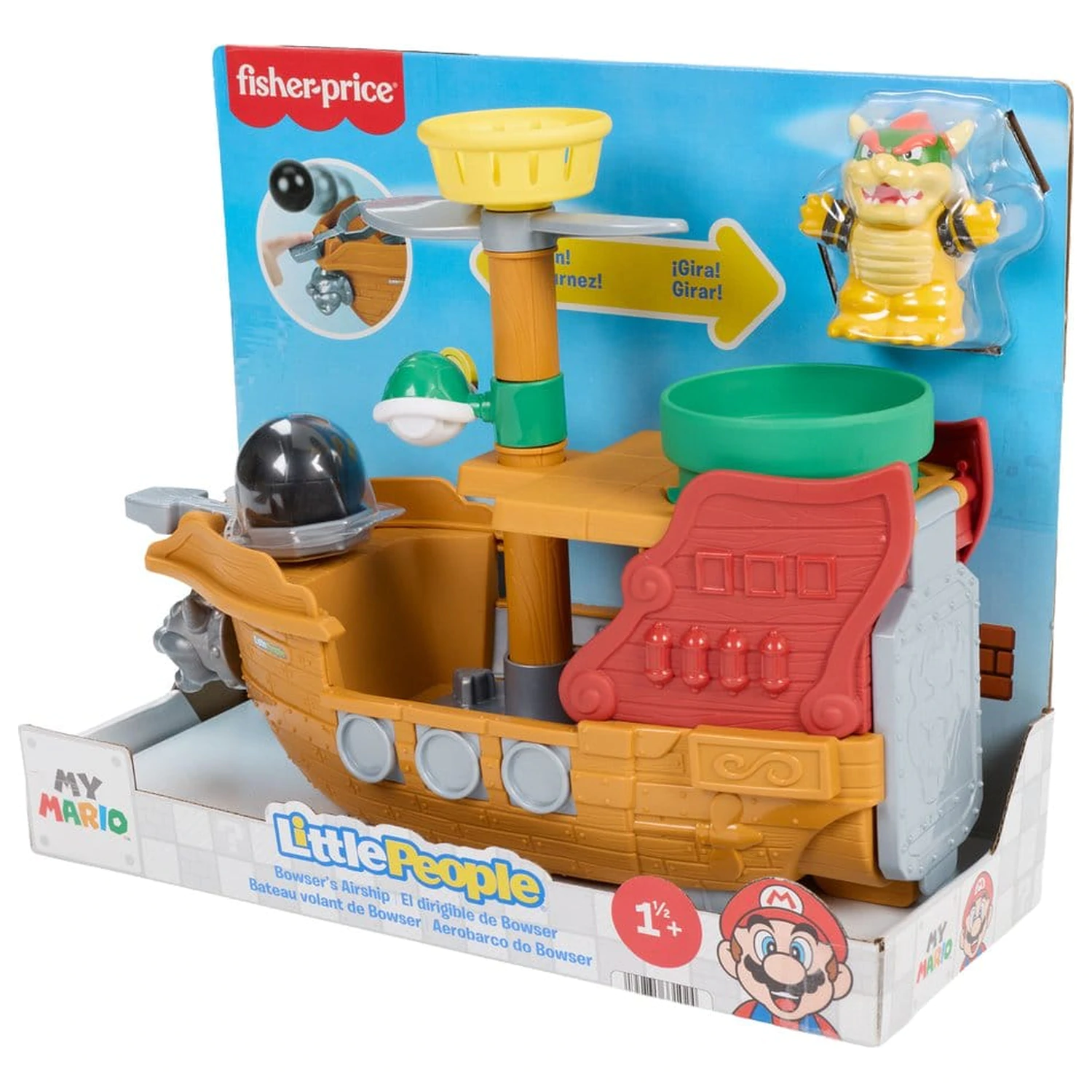 My Mario Little People Zestaw do zabawy Statek Powietrzny Bowsera zdjęcie produktu