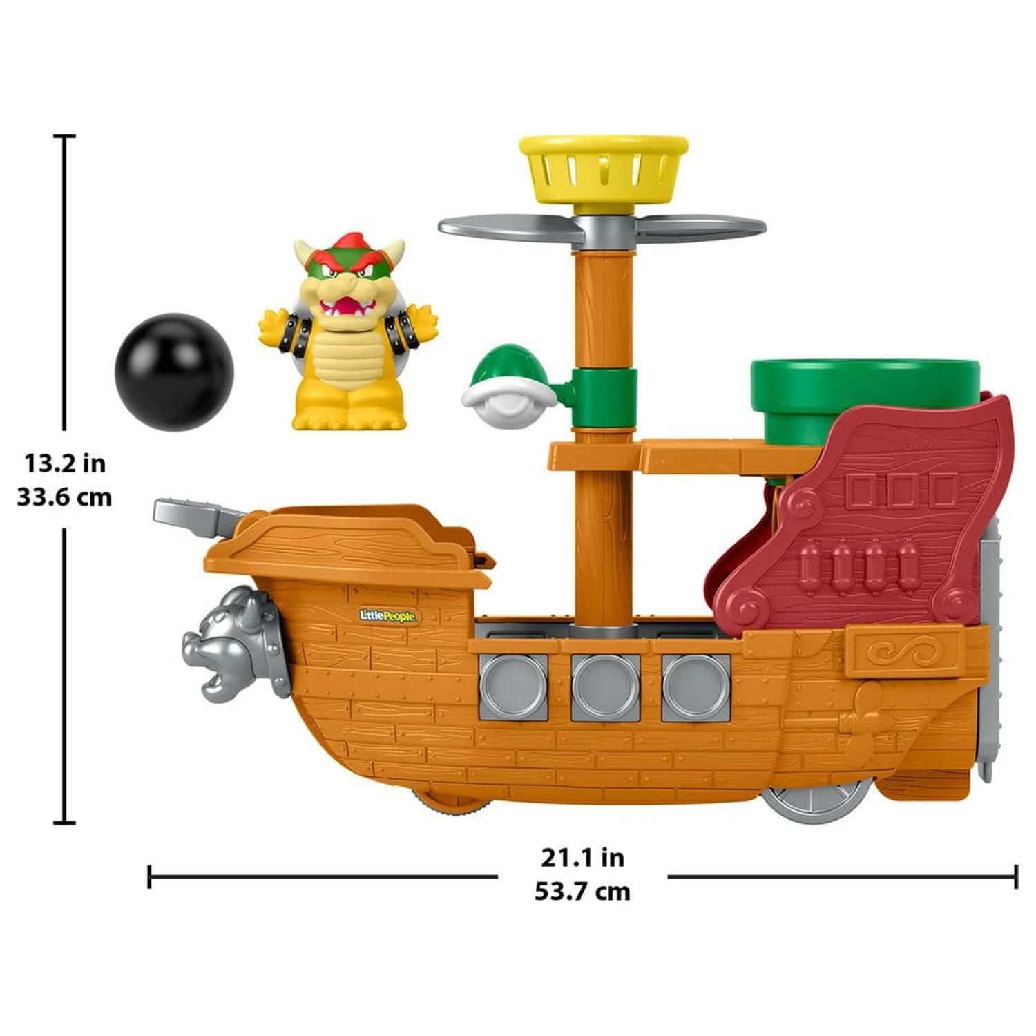 My Mario Little People Zestaw do zabawy Statek Powietrzny Bowsera zdjęcie produktu