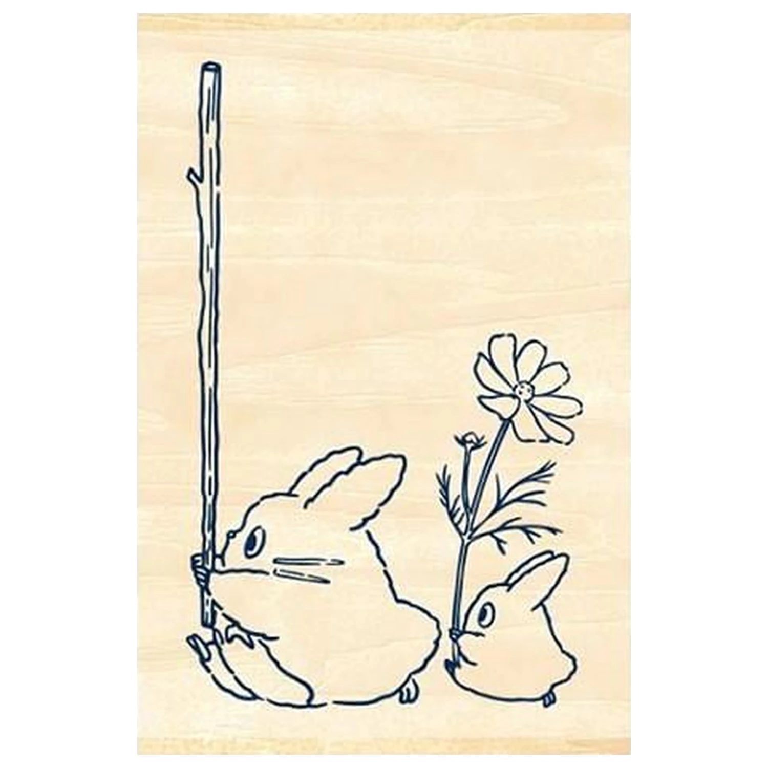 My Neighbor Totoro niebiesko-białe drewniane pieczątki Totoro zdjęcie produktu
