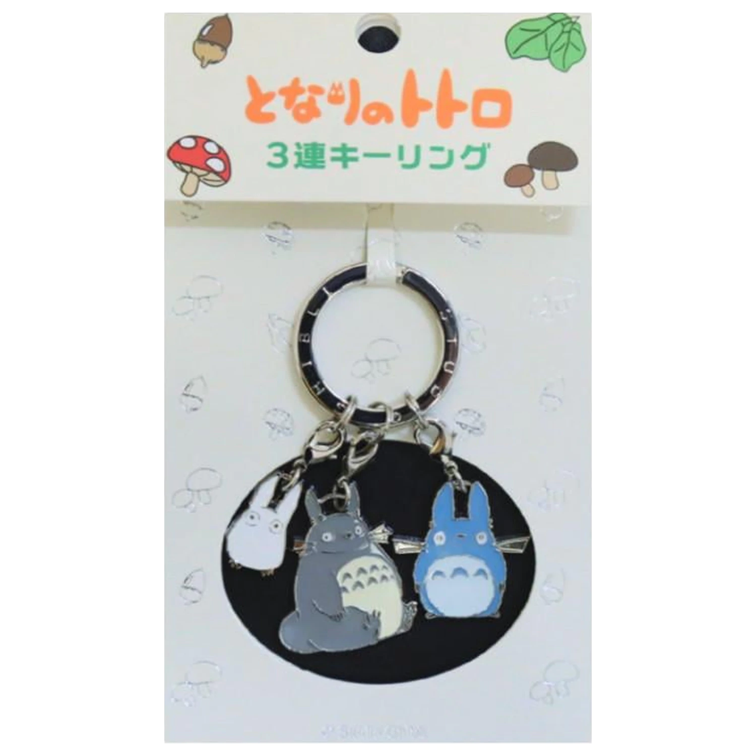 My Neighbor Totoro szaro-niebiesko-biały metalowy brelok Totoro zdjęcie produktu