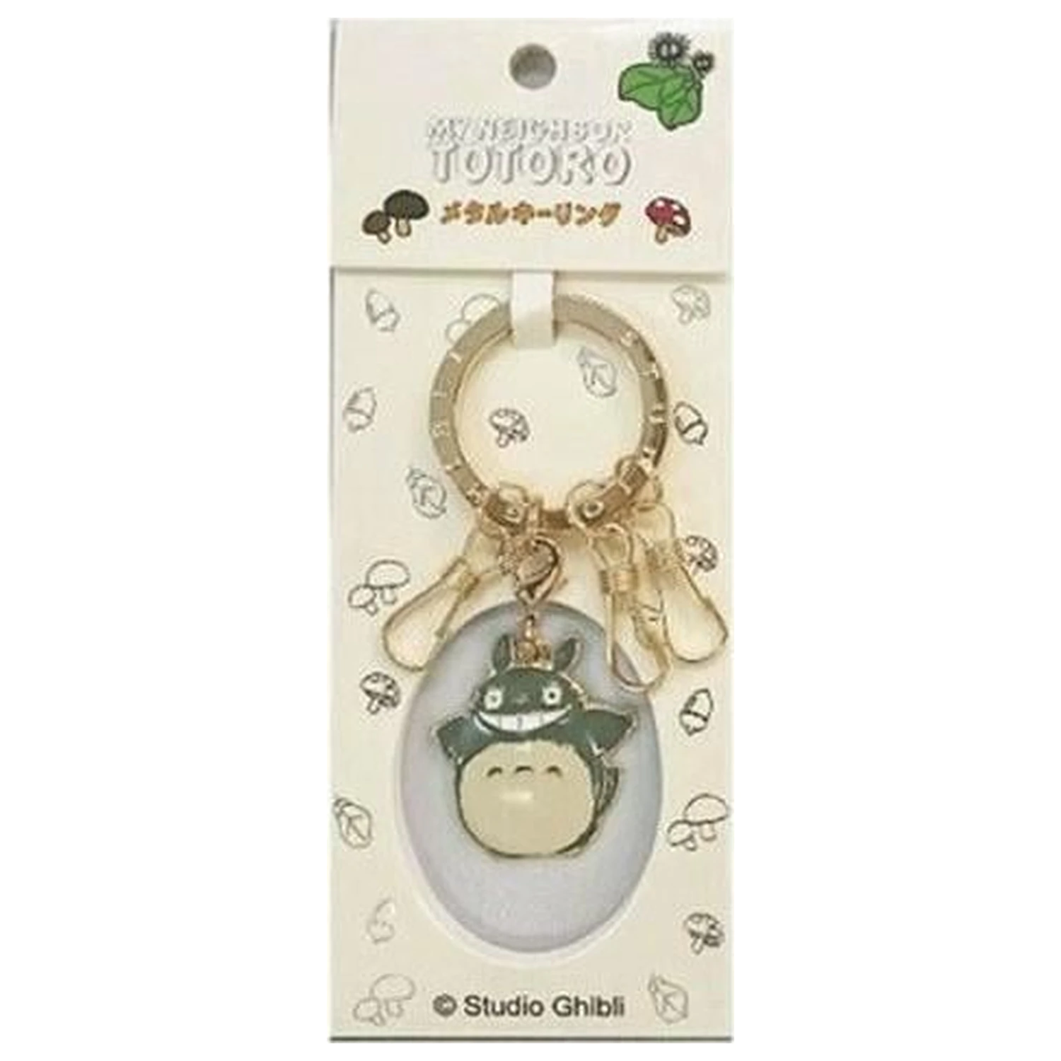 My Neighbor Totoro Szary Totoro Smile metalowy brelok do kluczy zdjęcie produktu
