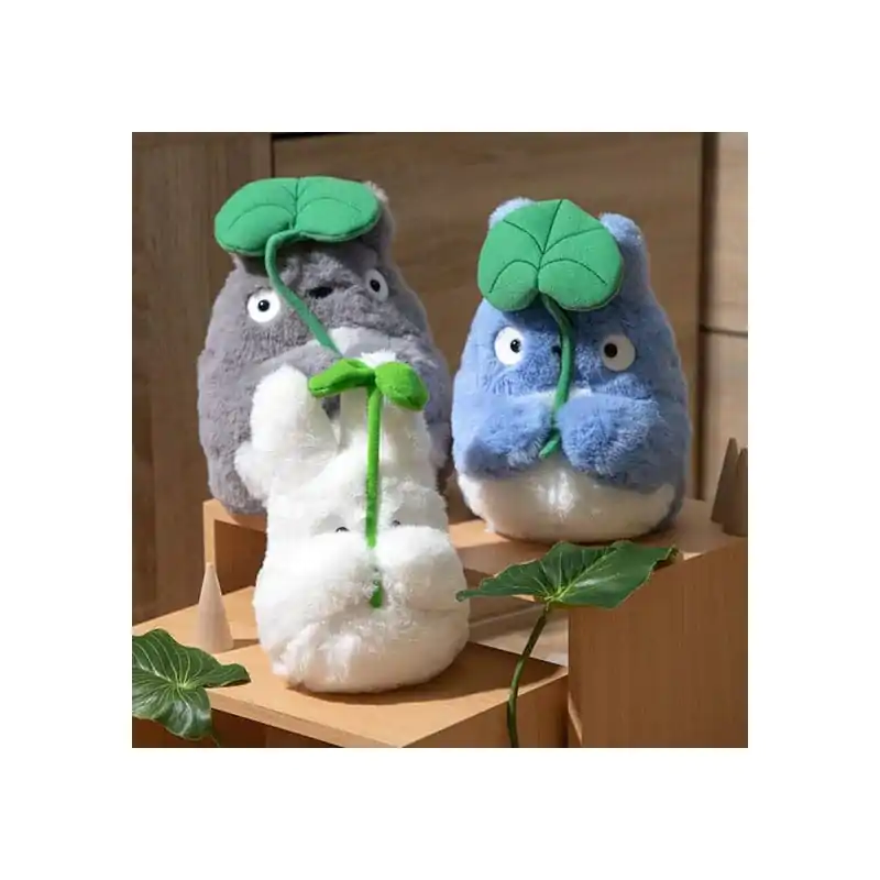 Mój Sąsiad Totoro Nakayoshi Pluszowa Figurka Mały Totoro z liściem 19 cm zdjęcie produktu