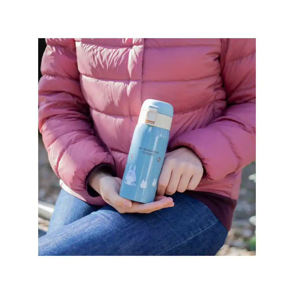 Butelka na wodę My Neighbor Totoro One Push Mat Blue 350ml zdjęcie produktu