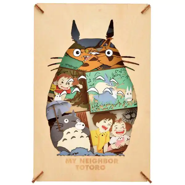 Mój Sąsiad Totoro Paper Model Kit Paper Theater Wood Style Silhouette Big Totoro zdjęcie produktu