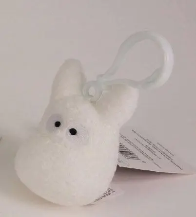 Mój Sąsiad Totoro Pluszowy Klips do Plecaka Totoro biały 6 cm zdjęcie produktu