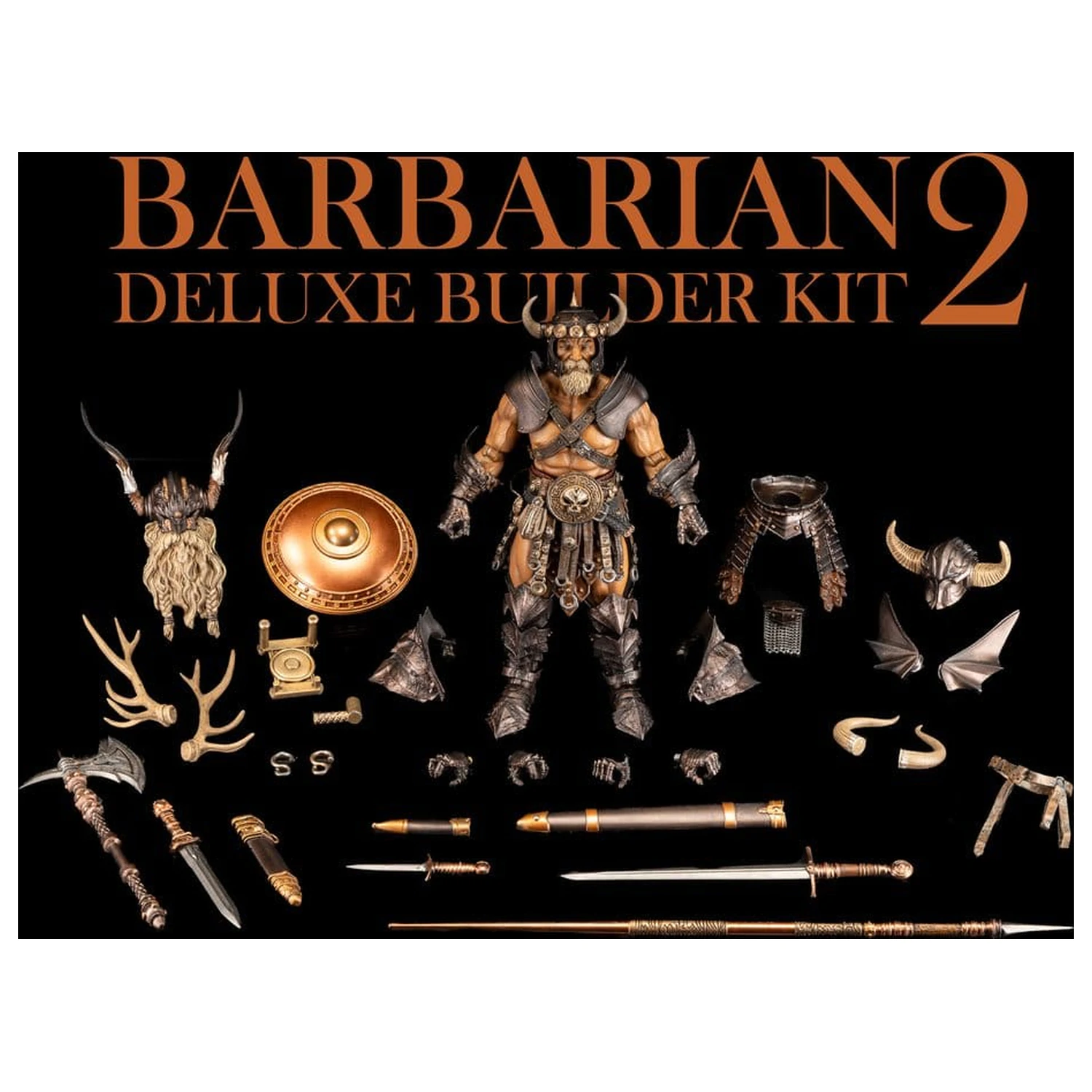 Mythic Legions: Reinforcement 3 Akcesoria do figurek – Zestaw Deluxe Barbarzyńca 2 Builder Kit zdjęcie produktu