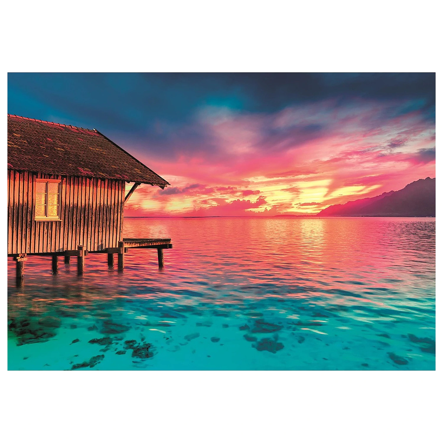 Sunset Paradise 500-elementowe puzzle Peace Clementoni zdjęcie produktu