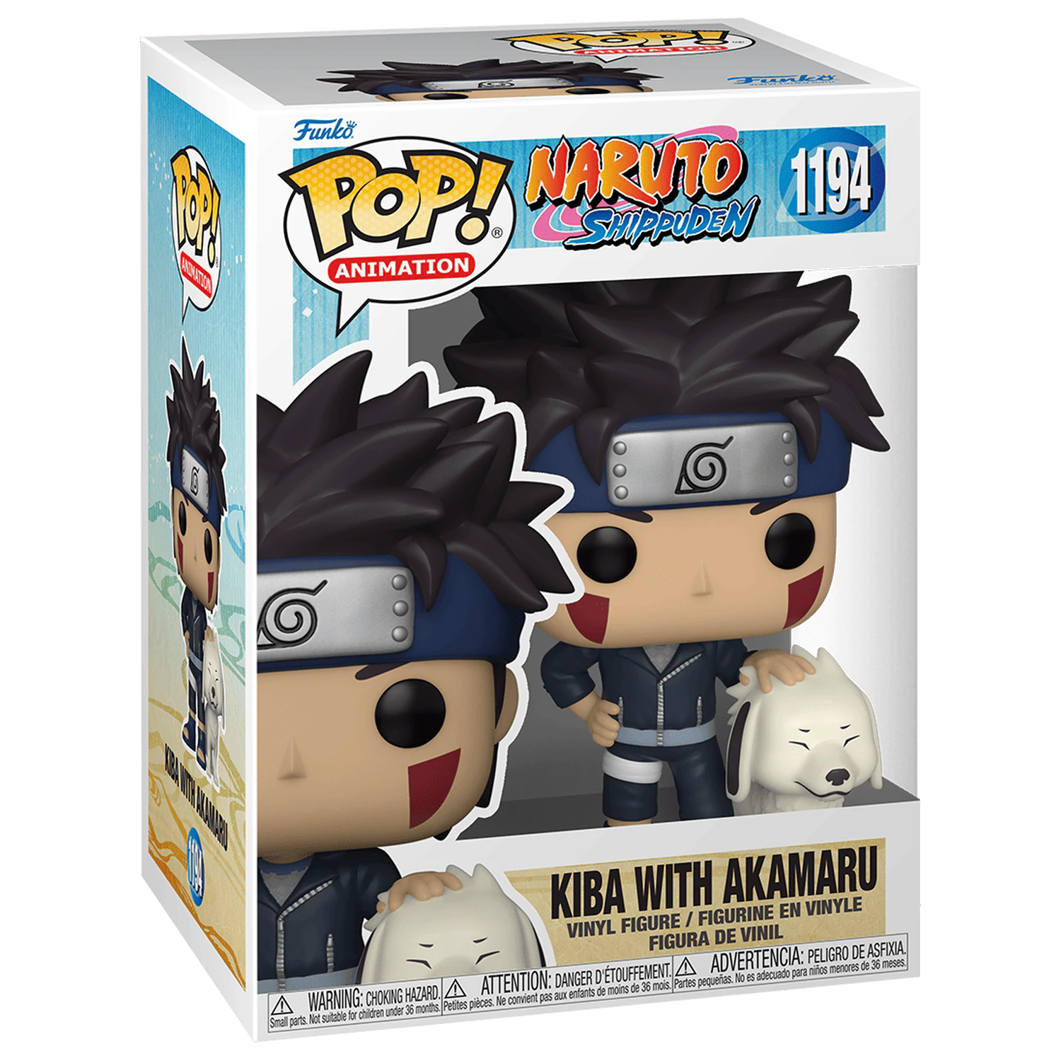 Naruto POP! Animation Figurka Winylowa Kiba z Akamaru 9 cm zdjęcie produktu