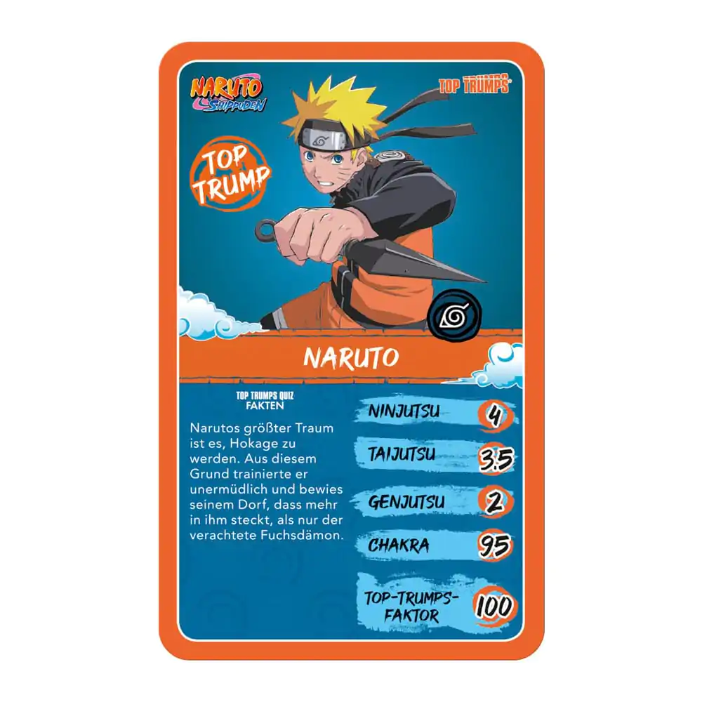 Naruto Shippuden Collectible Card Game Top Trumps Quiz Anime Collectible *German Version* - Kolekcjonerska Gra Karciana zdjęcie produktu