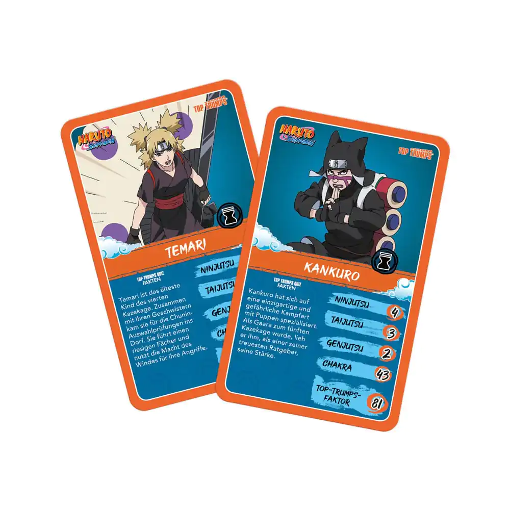 Naruto Shippuden Collectible Card Game Top Trumps Quiz Anime Collectible *German Version* - Kolekcjonerska Gra Karciana zdjęcie produktu