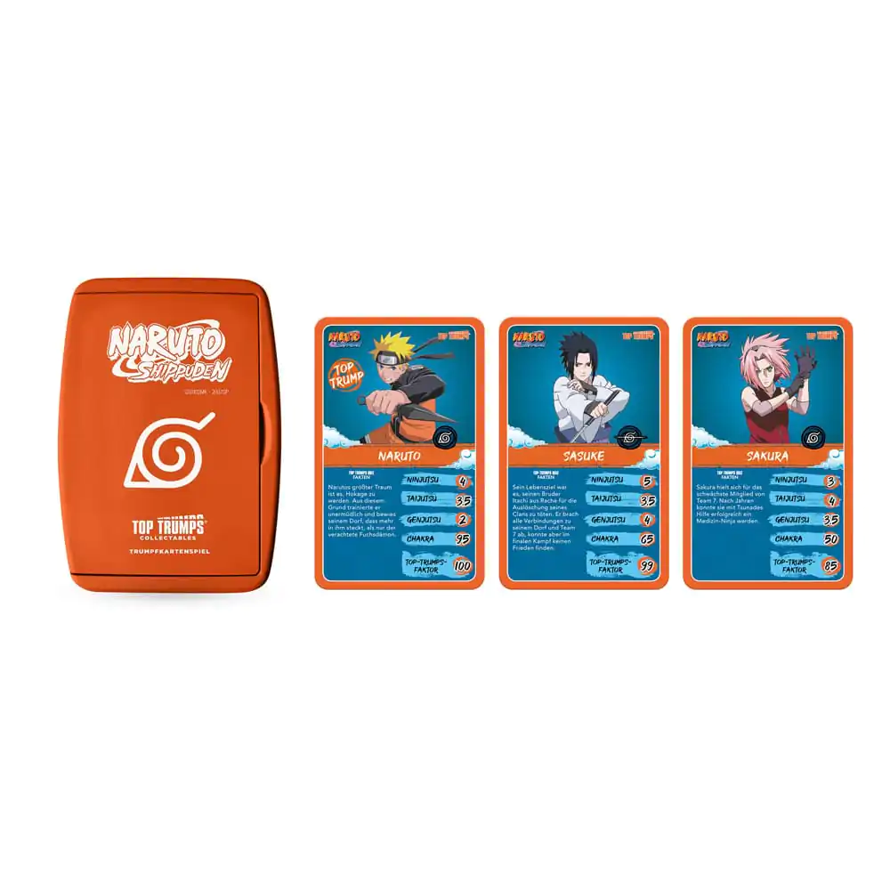 Naruto Shippuden Collectible Card Game Top Trumps Quiz Anime Collectible *German Version* - Kolekcjonerska Gra Karciana zdjęcie produktu