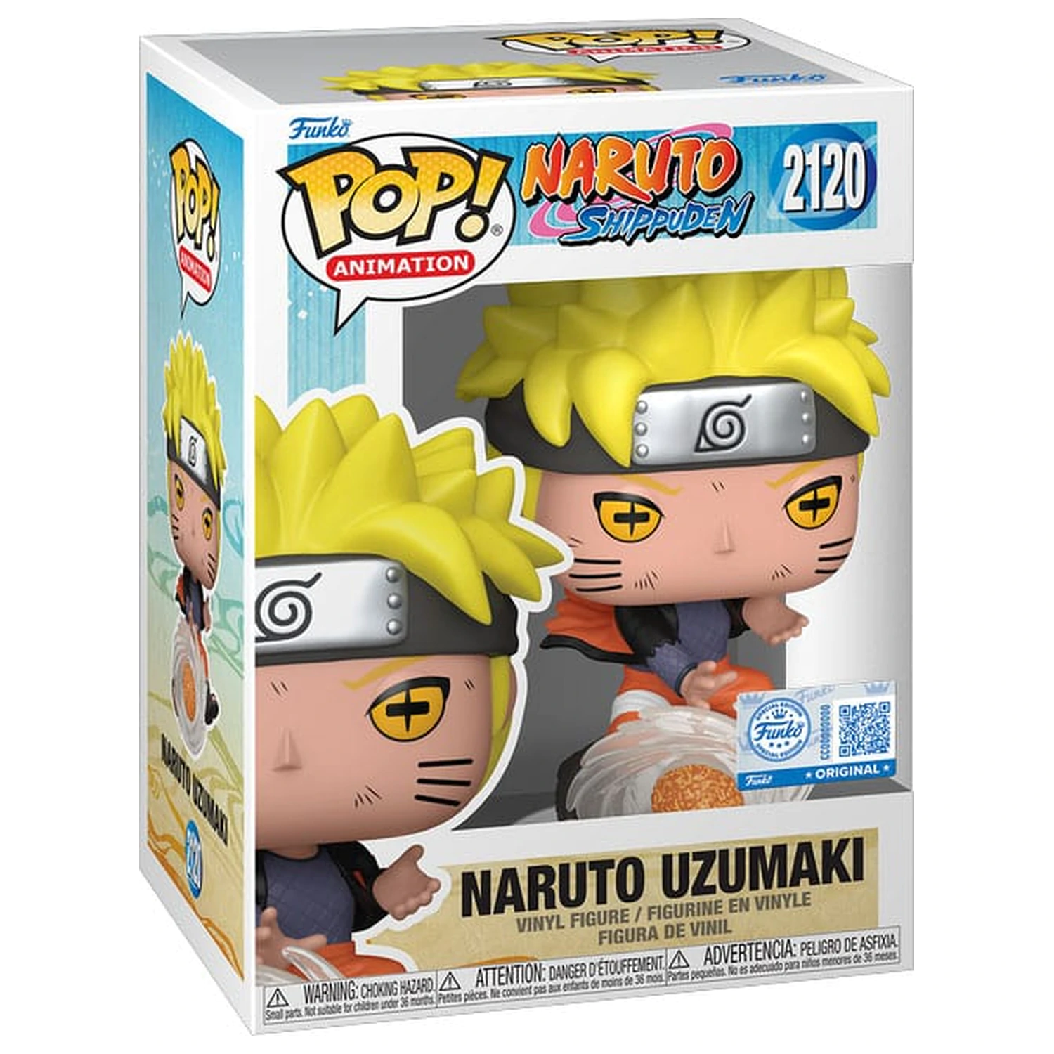 Naruto Shippuden Funko POP! Animation figurka winylowa Naruto Uzumaki (Lava Release Rasenshuriken) 9 cm zdjęcie produktu