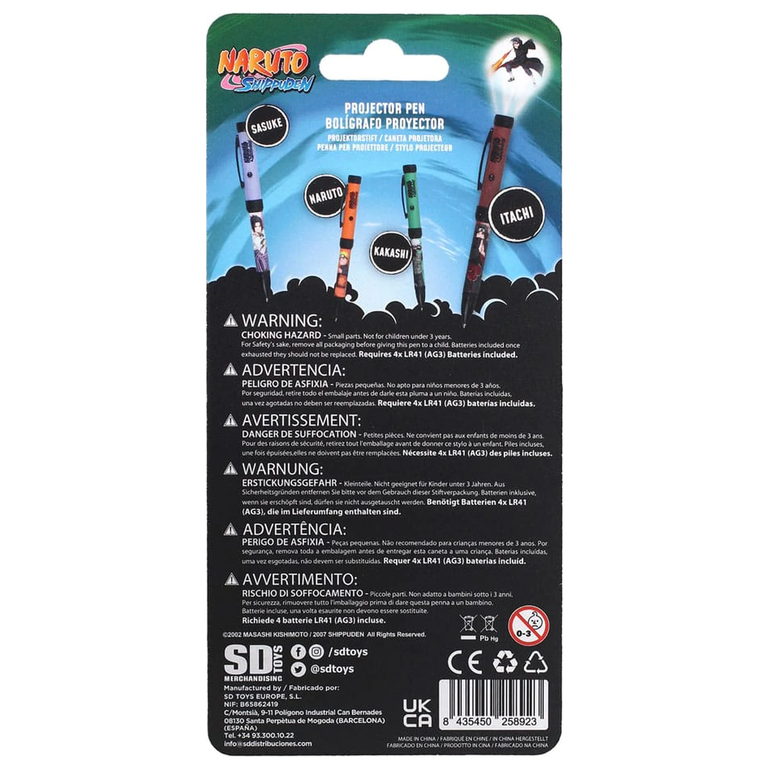 Naruto Shippuden Długopis z projektorem świetlnym Itachi zdjęcie produktu