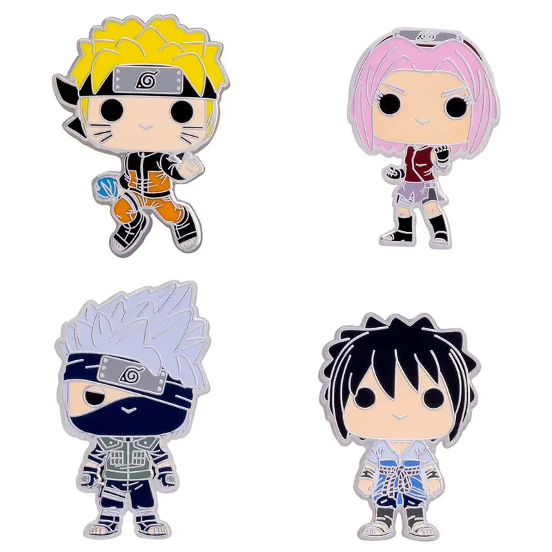 Naruto POP! Zestaw 4 Przinek Emaliowanych Team 7 4 cm zdjęcie produktu