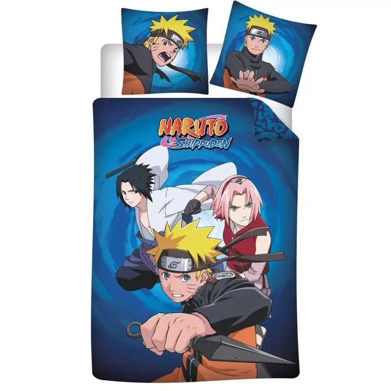 Naruto Shippuden bawełniana poszwa na kołdrę na łóżko 90cm zdjęcie produktu