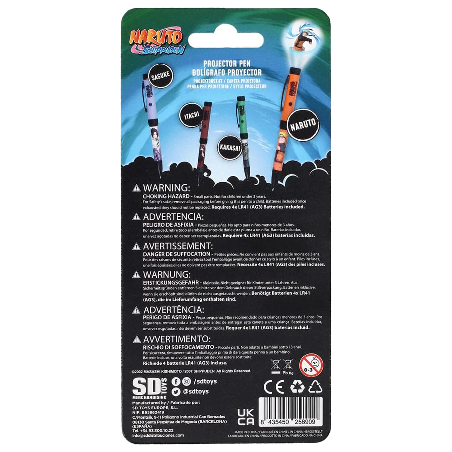 Długopis Naruto Shippuden z Projektorem Światła Naruto zdjęcie produktu