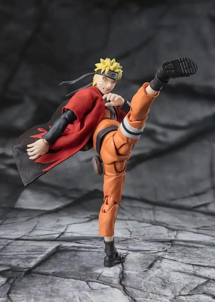 Naruto Shippuden S.H. Figuarts Figurka Akcji Naruto Uzumaki (Sage Mode) - Wybawca Konohy 15 cm zdjęcie produktu