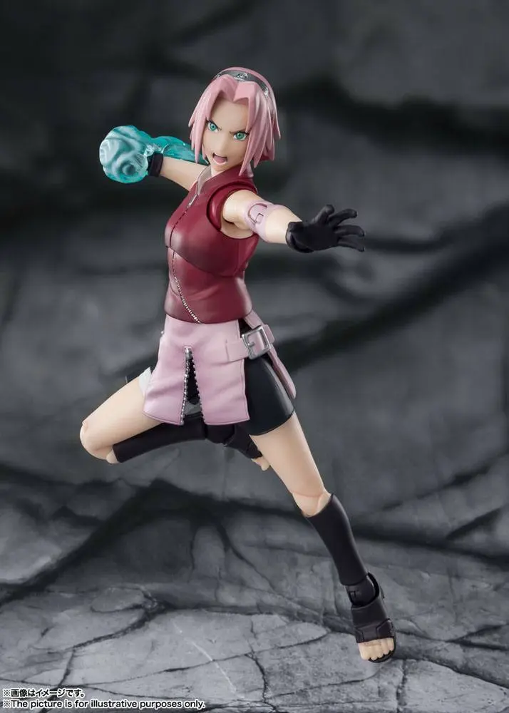 Naruto Shippuden S.H. Figuarts Figurka Akcji Sakura Haruno -Dzierżczyni niezłomnej woli Tsunade- 14 cm zdjęcie produktu