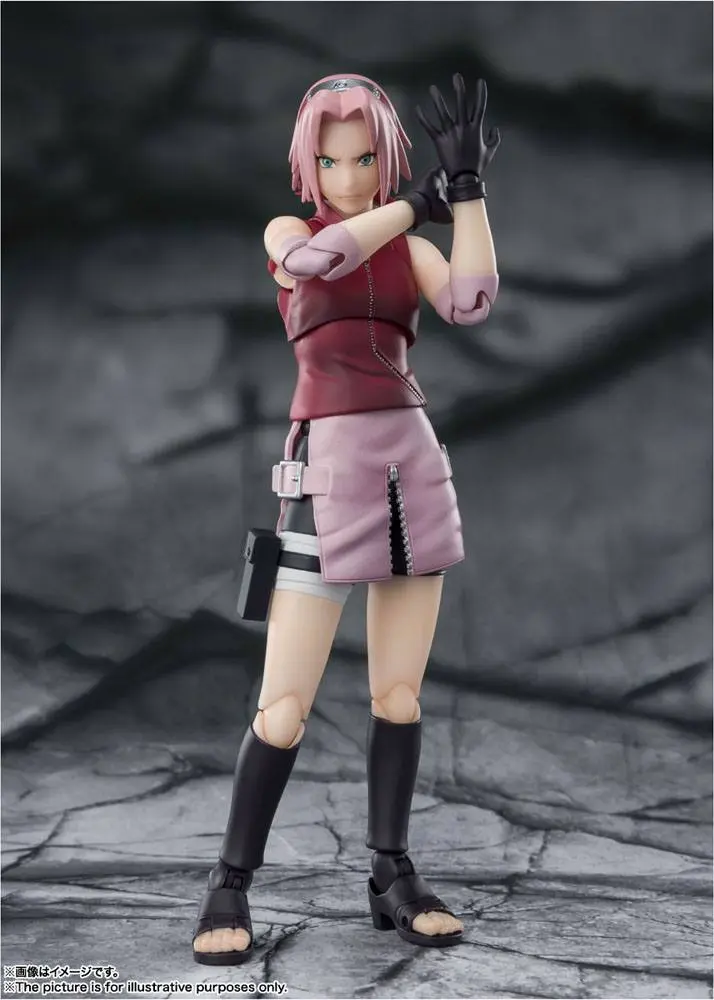 Naruto Shippuden S.H. Figuarts Figurka Akcji Sakura Haruno -Dzierżczyni niezłomnej woli Tsunade- 14 cm zdjęcie produktu