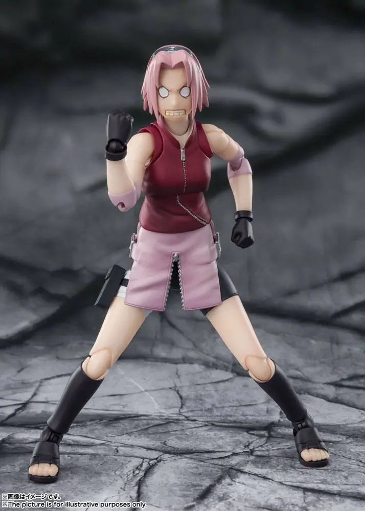 Naruto Shippuden S.H. Figuarts Figurka Akcji Sakura Haruno -Dzierżczyni niezłomnej woli Tsunade- 14 cm zdjęcie produktu