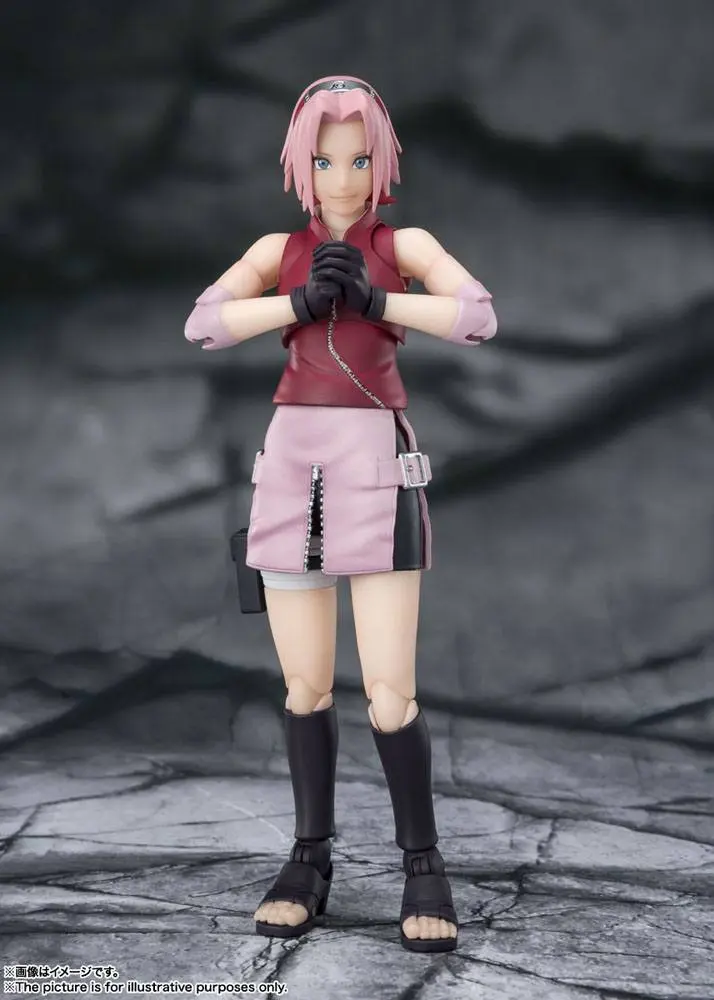 Naruto Shippuden S.H. Figuarts Figurka Akcji Sakura Haruno -Dzierżczyni niezłomnej woli Tsunade- 14 cm zdjęcie produktu