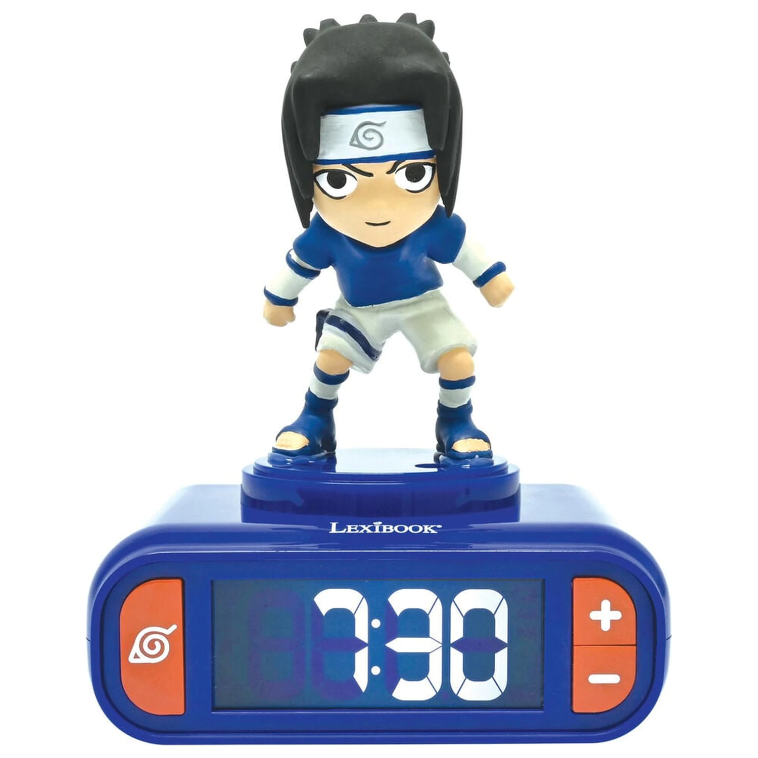 Naruto Shippuden Sasuke cyfrowy budzik z lampką nocną 3D zdjęcie produktu