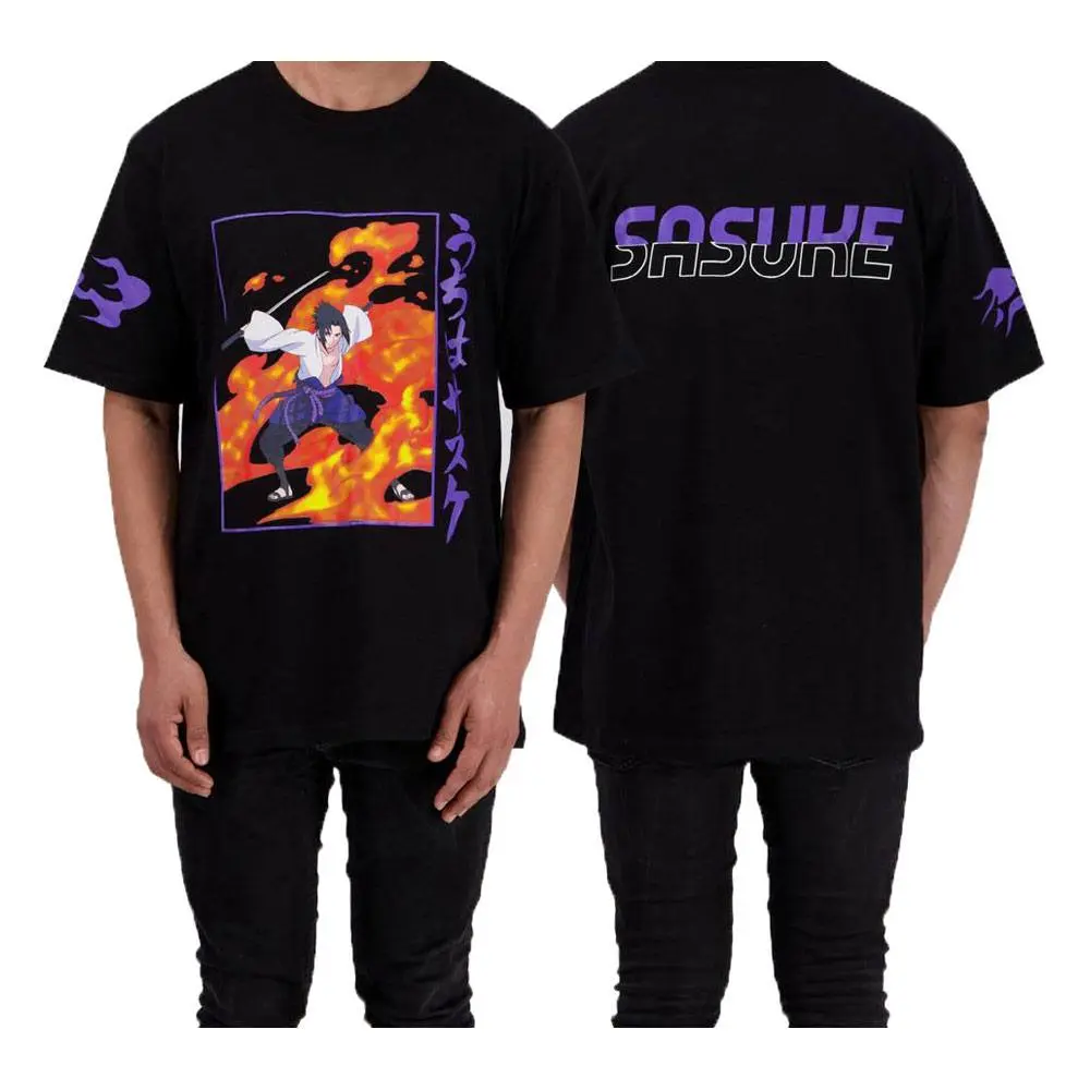 Naruto Shippuden Sasuke Flame T-shirt zdjęcie produktu