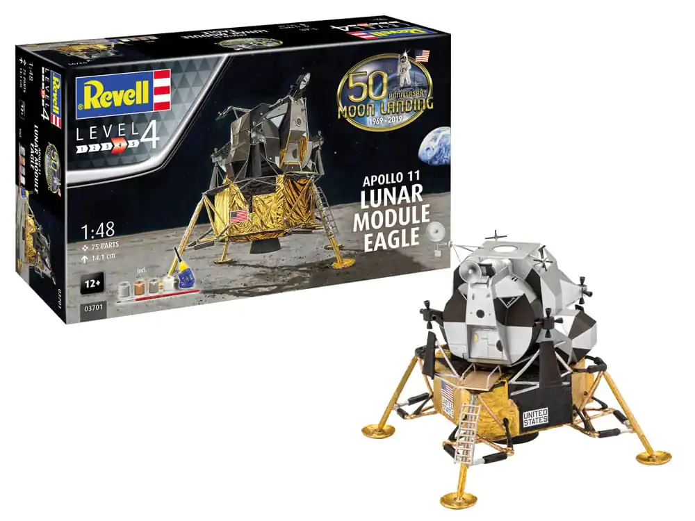 NASA Model Kit Zestaw Upominkowy 1/48 Apollo 11 Lunar Module Eagle 14 cm zdjęcie produktu