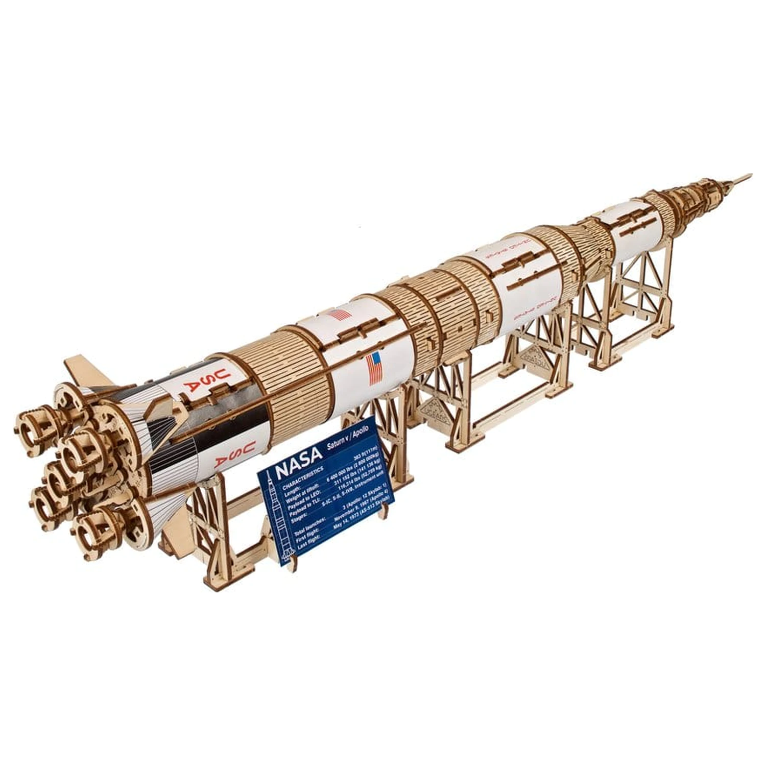 NASA 3D Drewniana Puzzle Saturn V zdjęcie produktu