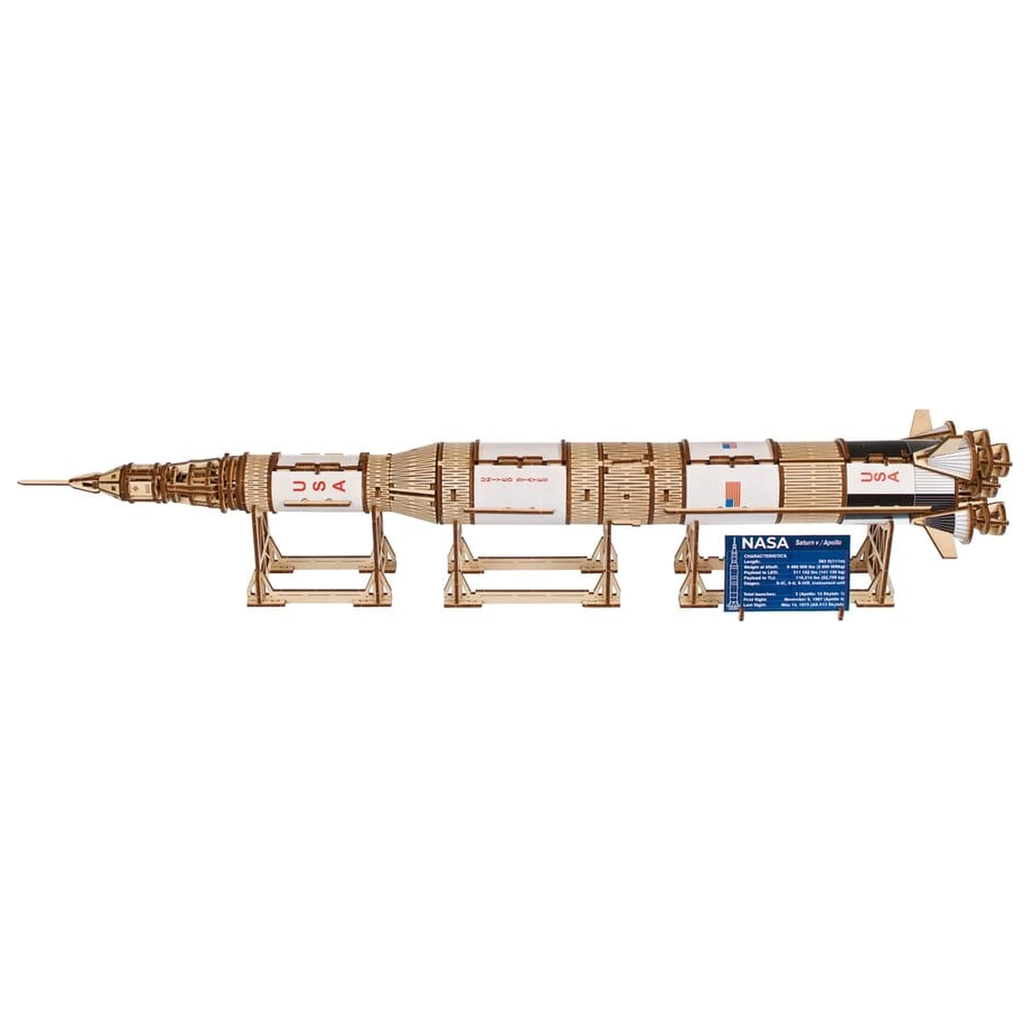 NASA 3D Drewniana Puzzle Saturn V zdjęcie produktu