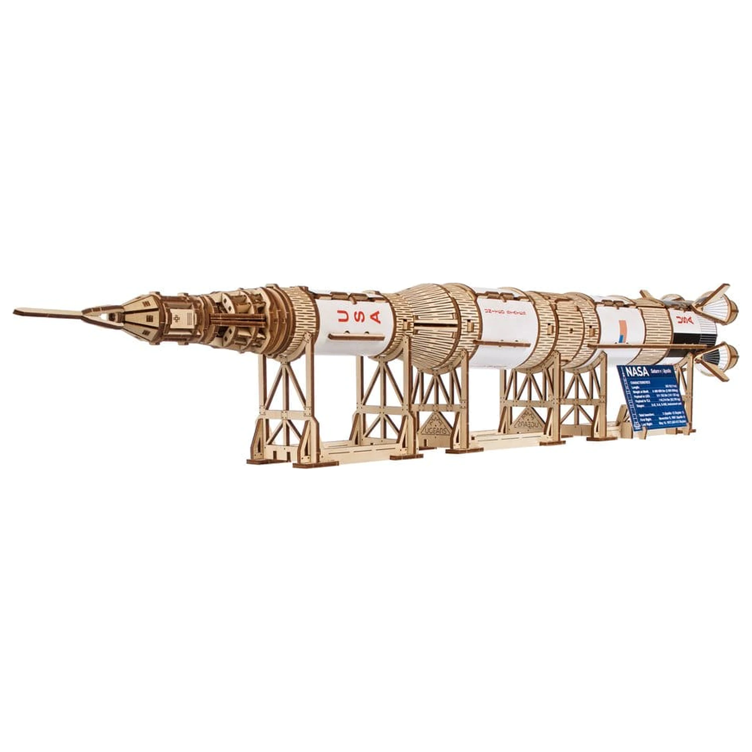 NASA 3D Drewniana Puzzle Saturn V zdjęcie produktu