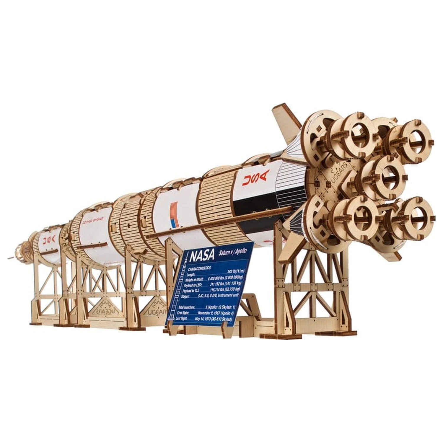 NASA 3D Drewniana Puzzle Saturn V zdjęcie produktu