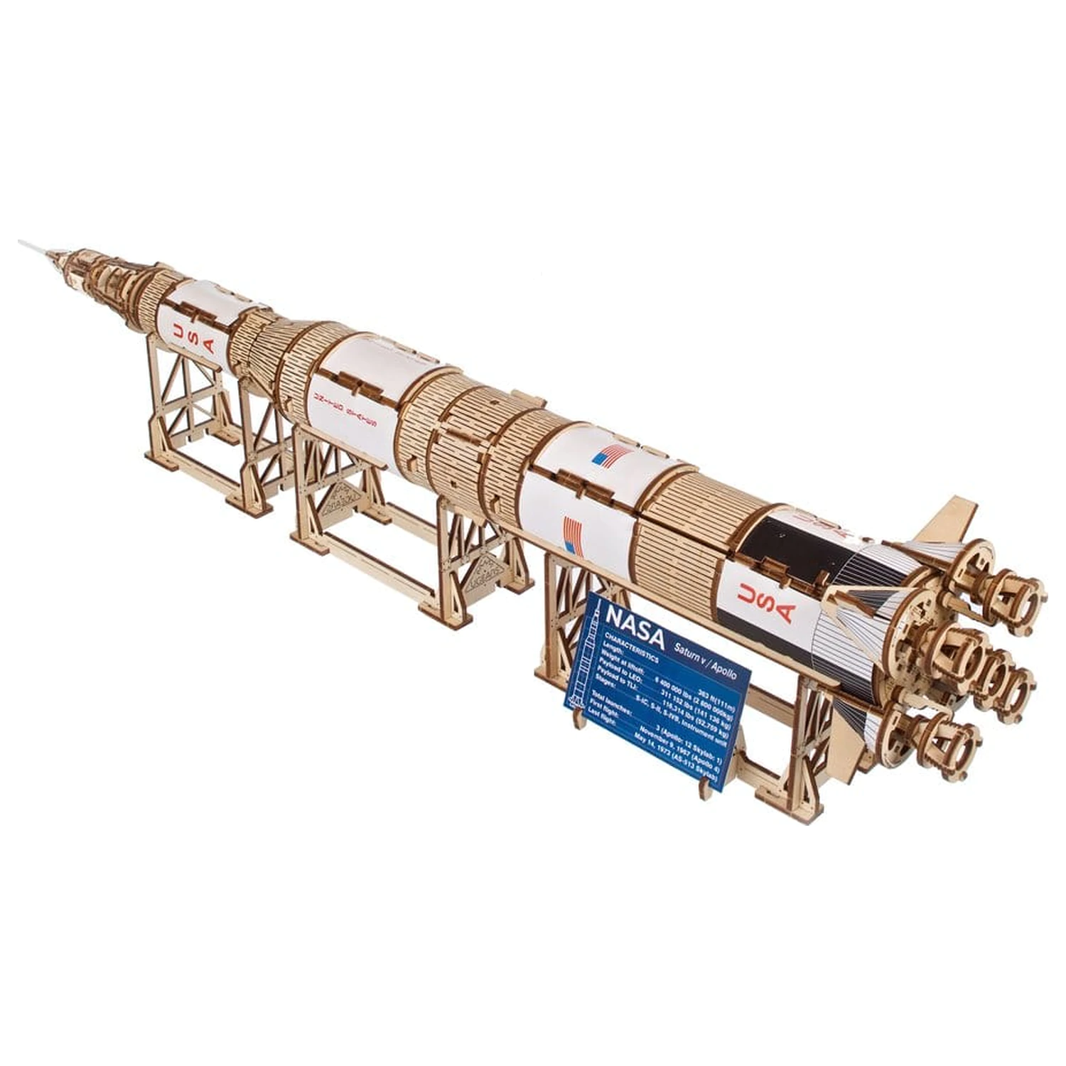 NASA 3D Drewniana Puzzle Saturn V zdjęcie produktu
