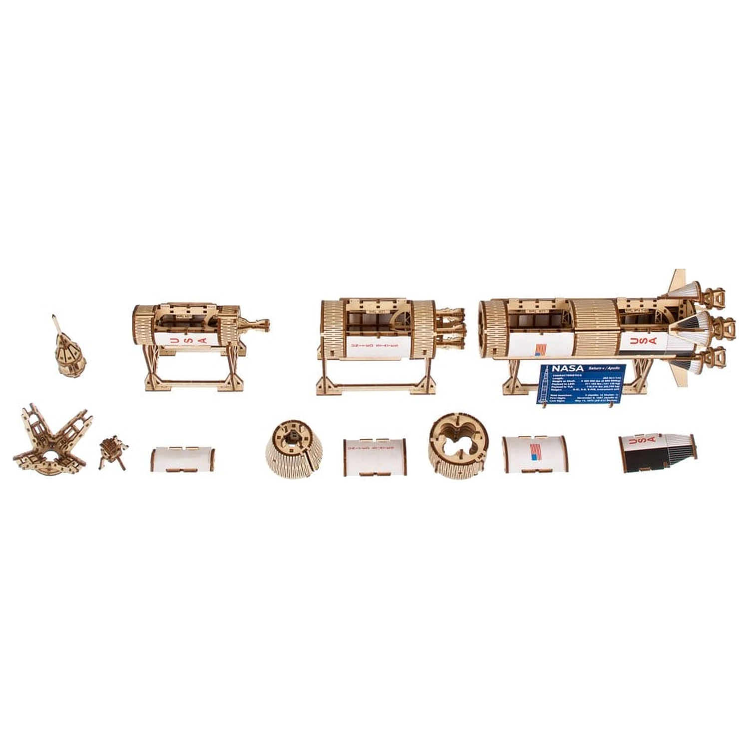 NASA 3D Drewniana Puzzle Saturn V zdjęcie produktu
