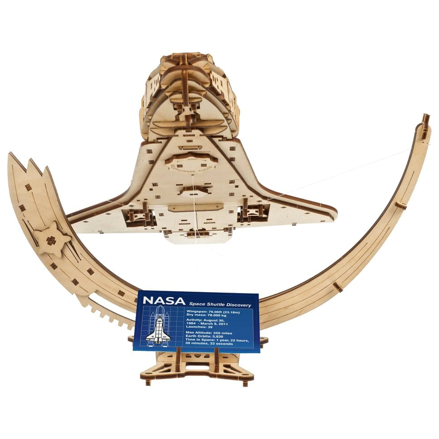 NASA drewniane puzzle 3D Space Shuttle Discovery zdjęcie produktu